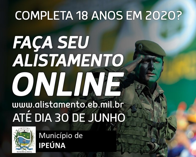 ALISTAMENTO MILITAR PODE SER FEITO PELA INTERNET - Administração -  Prefeitura de Barra Bonita