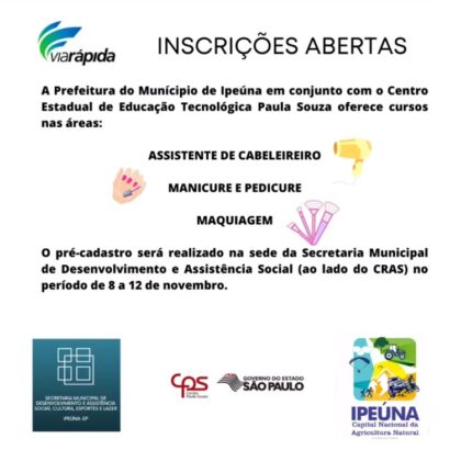 Curso de Auxiliar de Cabeleireiro terá pré-inscrição nesta quinta-feira  (10)